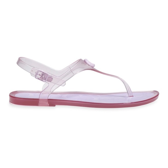 NWT COACH Natalee Jelly Slingback Thong Sandals - Picture 1 of 4